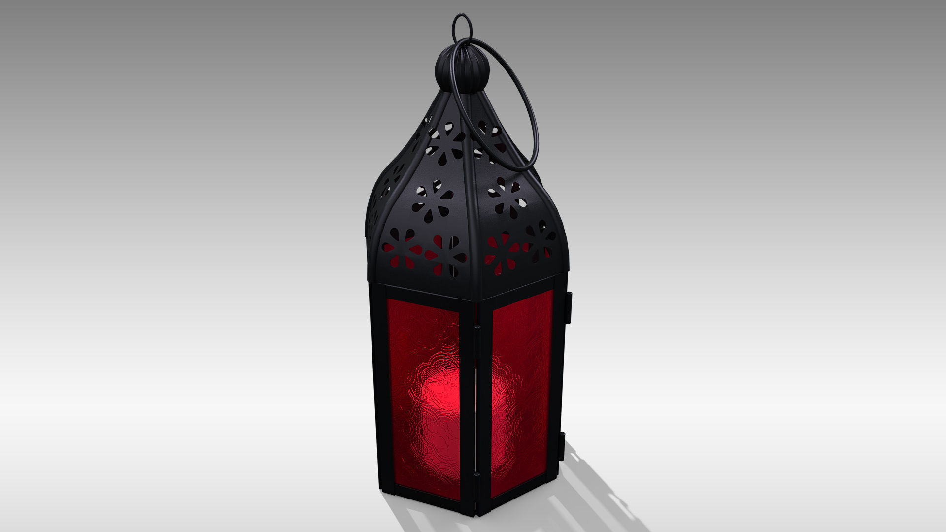 Moroccan Lantern 02 Low-poly 3D model_12