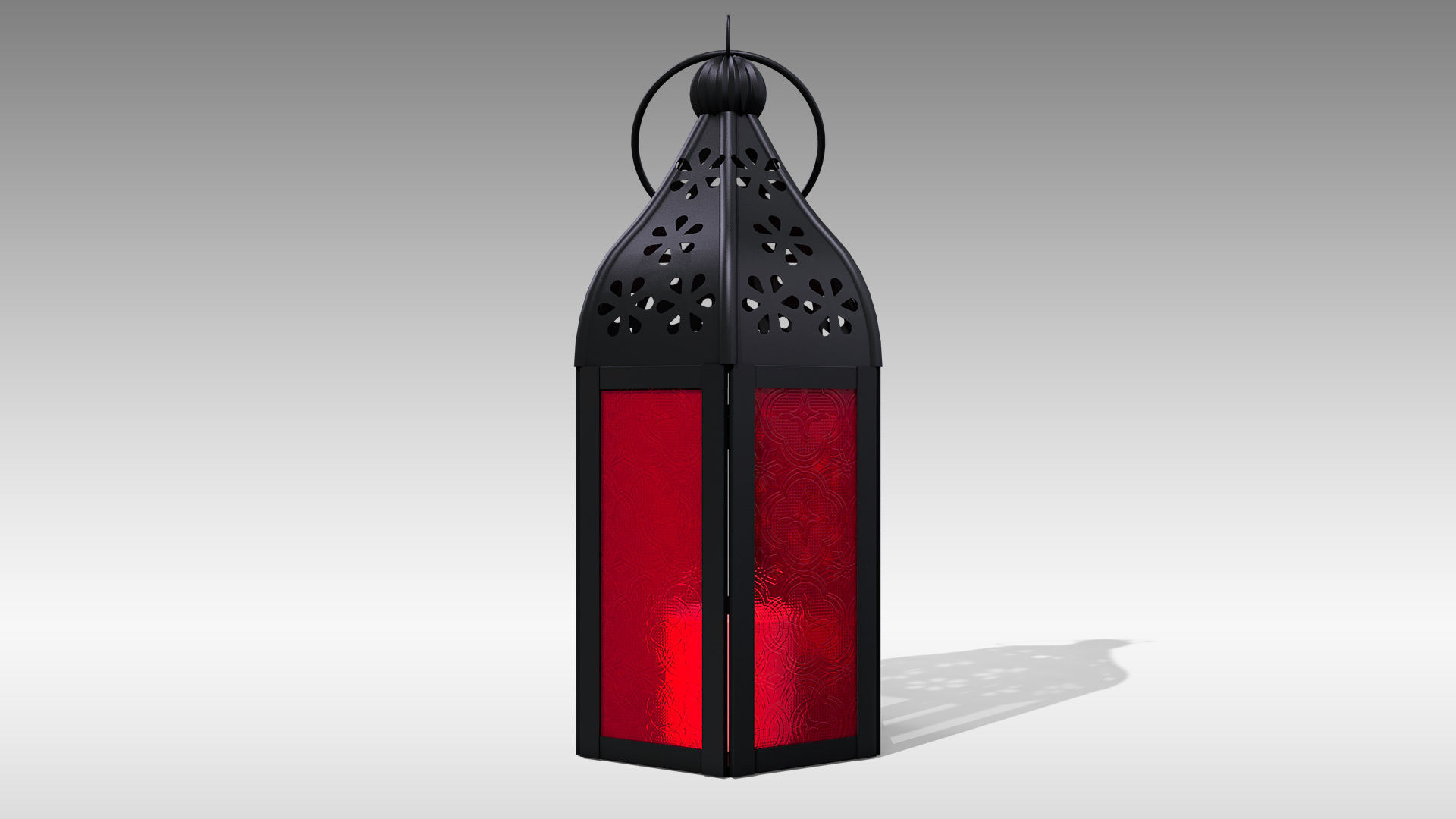 Moroccan Lantern 02 Low-poly 3D model_8