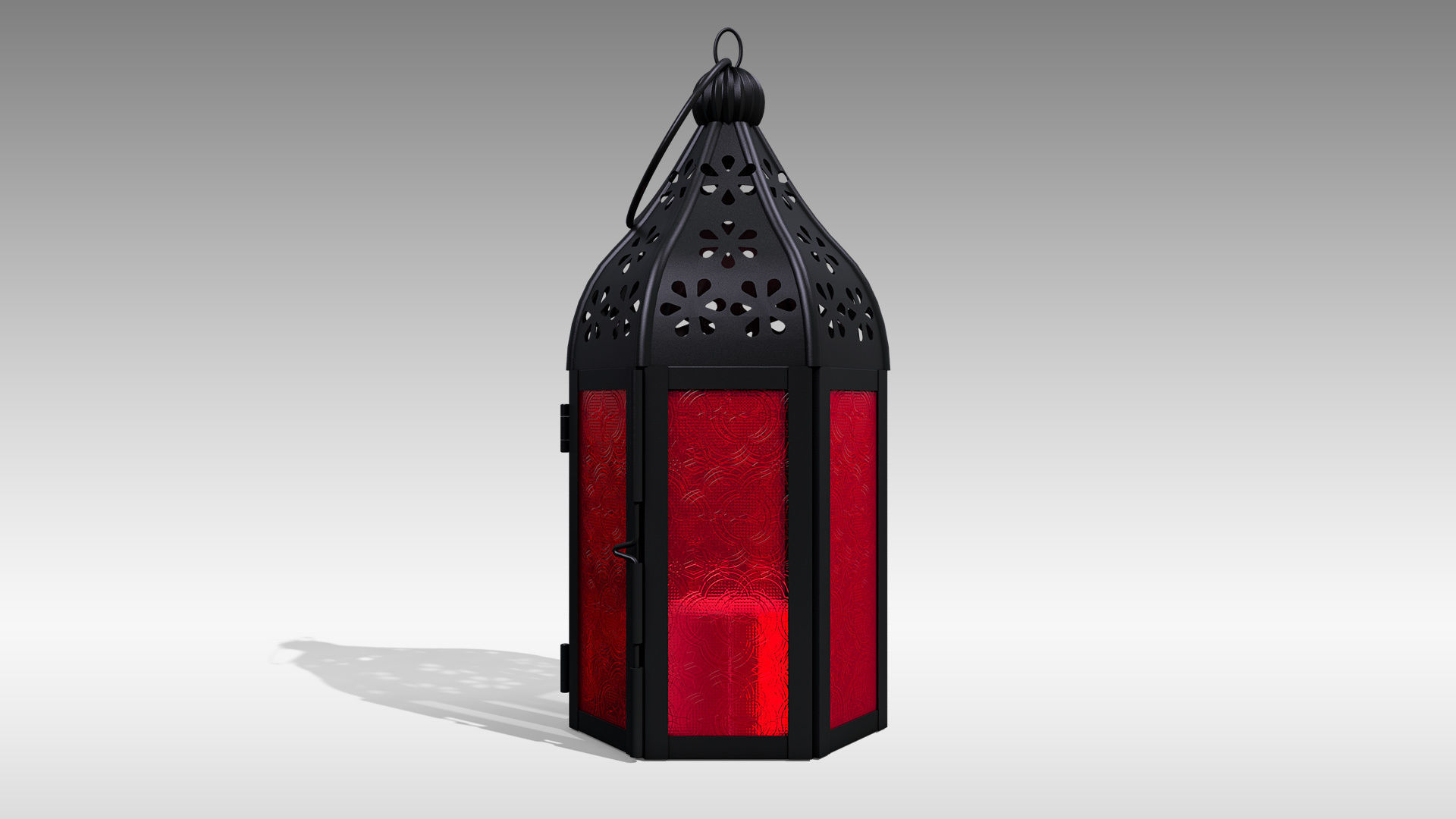 Moroccan Lantern 02 Low-poly 3D model_5