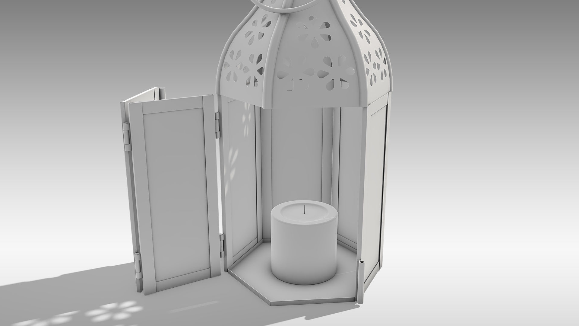 Moroccan Lantern 02 Low-poly 3D model_19