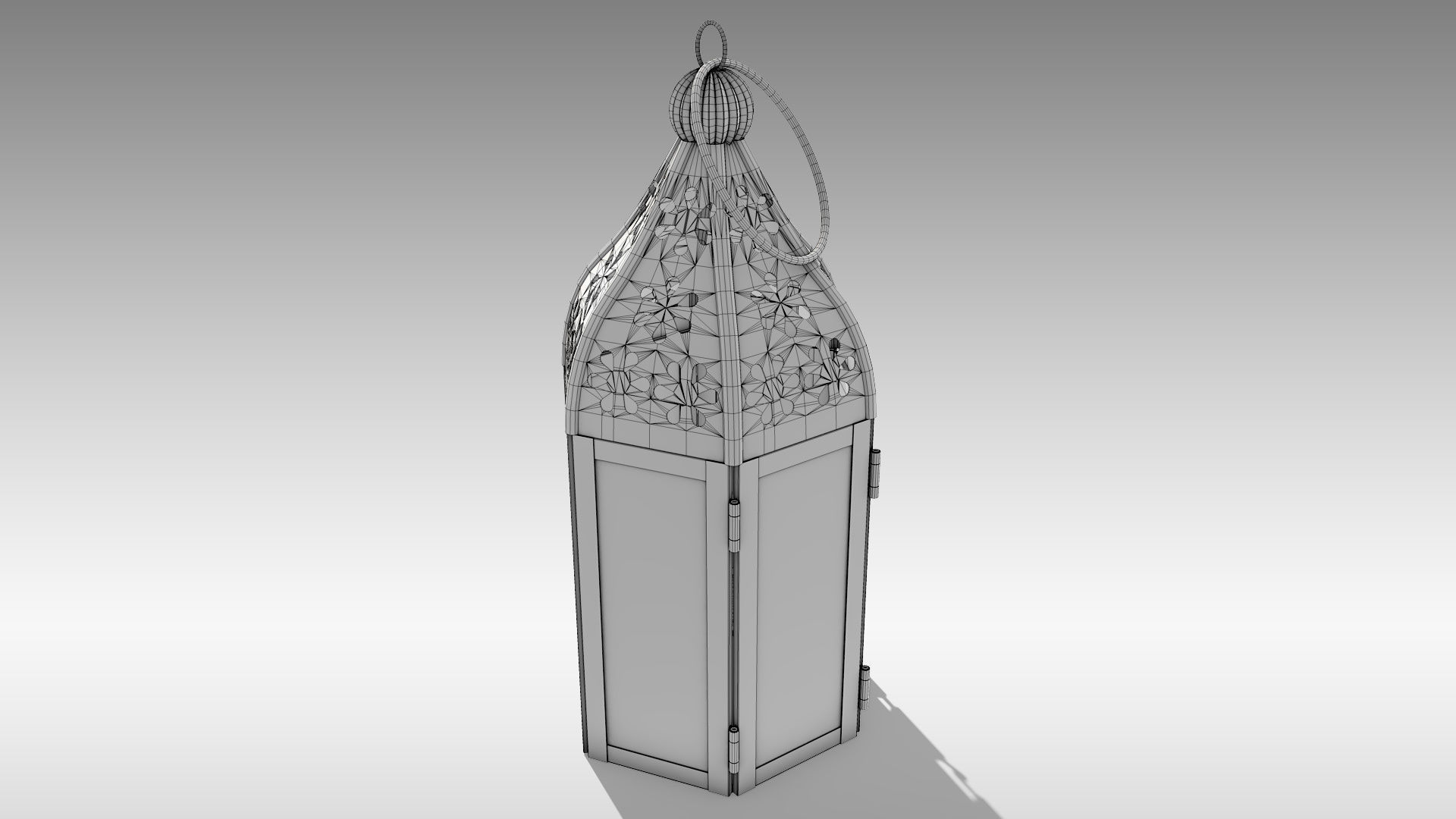 Moroccan Lantern 02 Low-poly 3D model_18