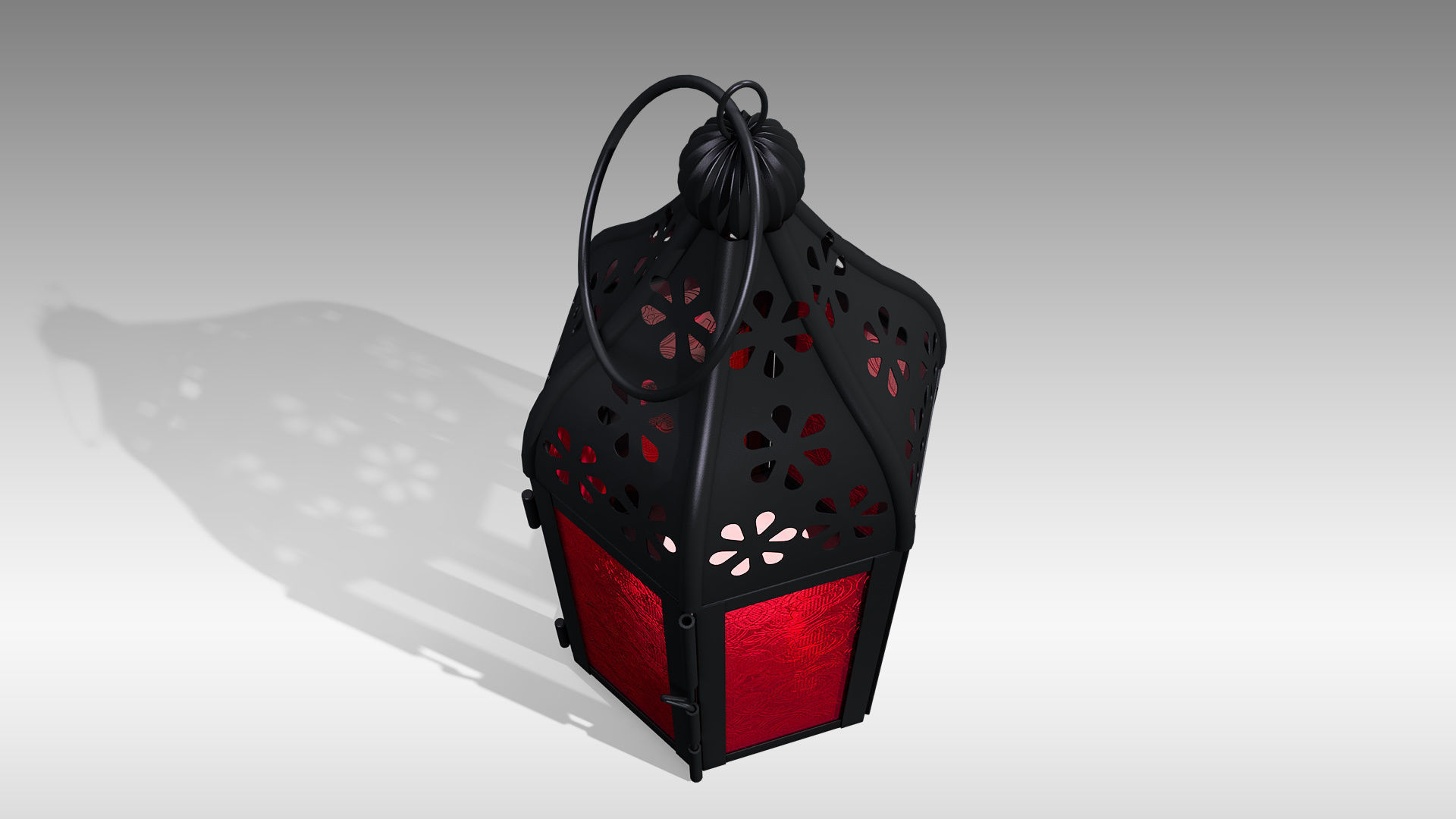 Moroccan Lantern 02 Low-poly 3D model_10