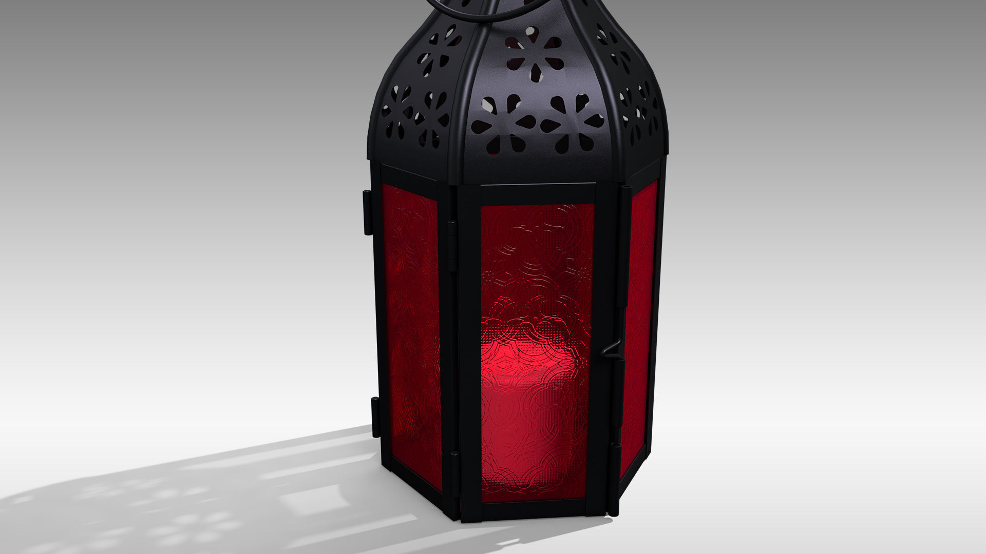 Moroccan Lantern 02 Low-poly 3D model_13