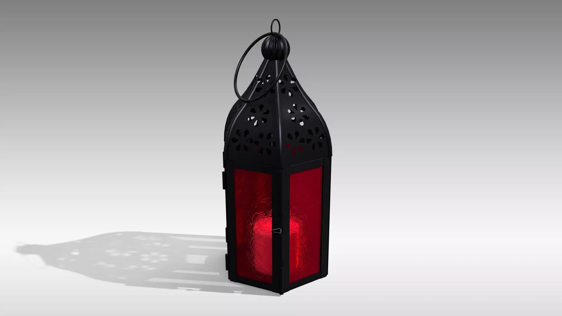 Moroccan Lantern 02 Low-poly 3D model_0