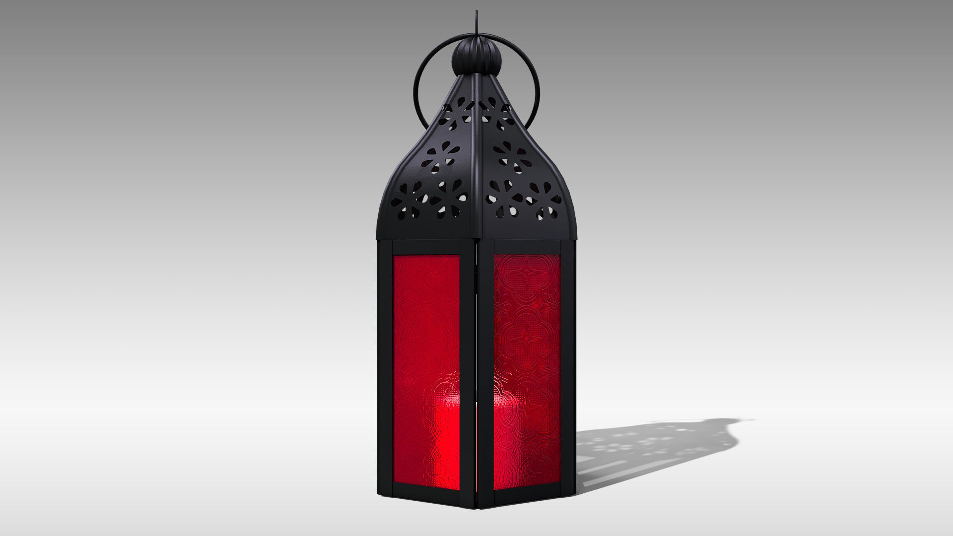 Moroccan Lantern 02 Low-poly 3D model_6