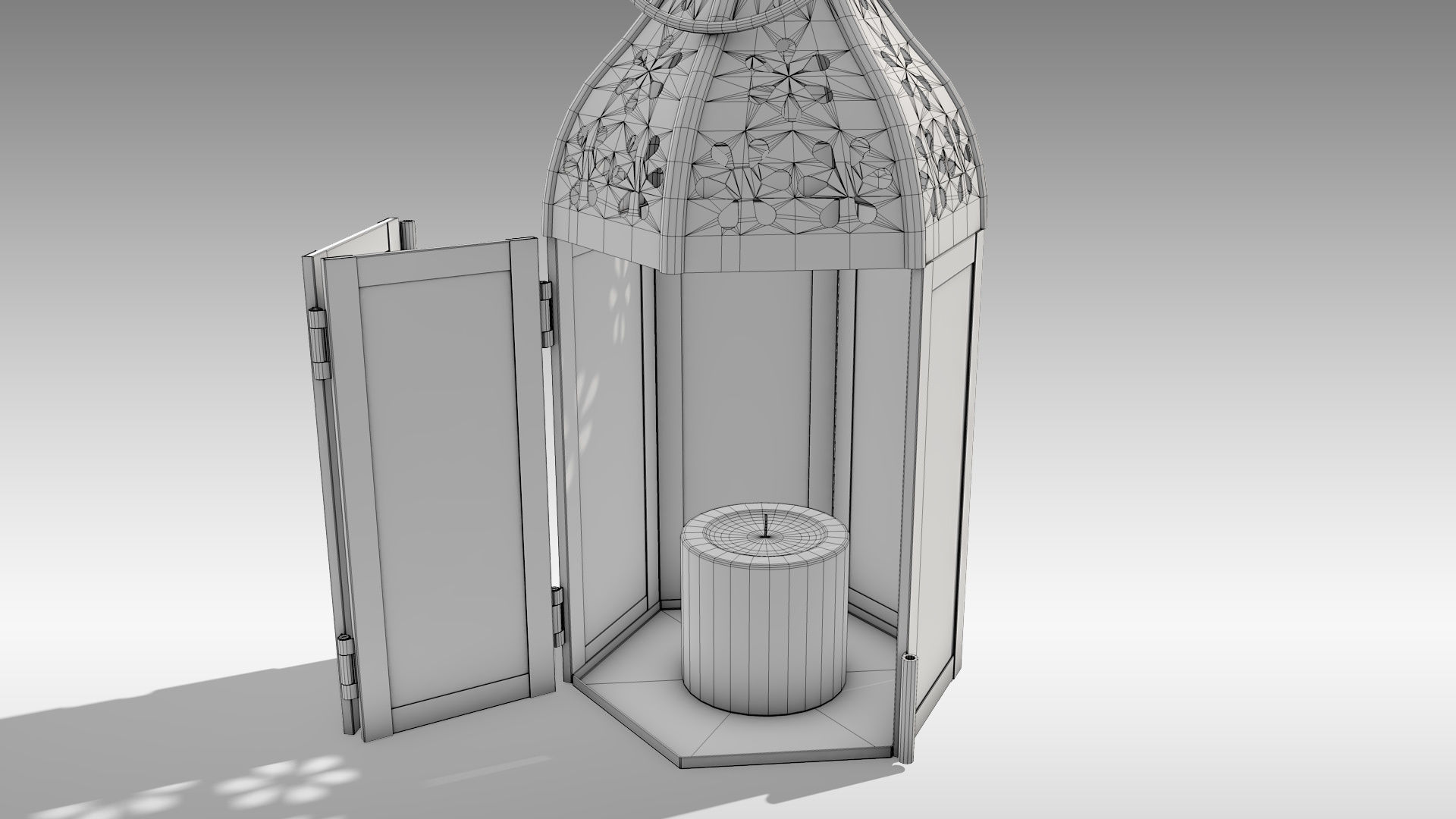Moroccan Lantern 02 Low-poly 3D model_20