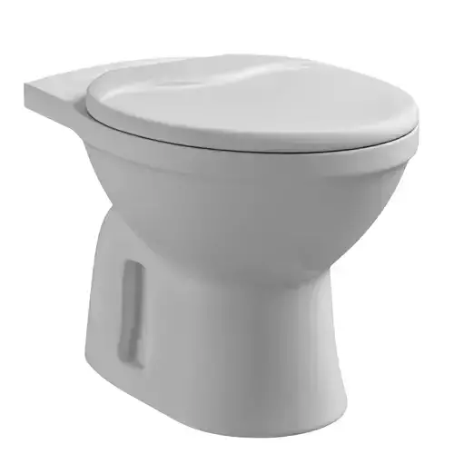 Floor Mount oval shape EWC toilet 3D model Modeled in 3ds max