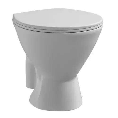 Floor Mount oval shape EWC toilet 3D model Modeled in 3ds max