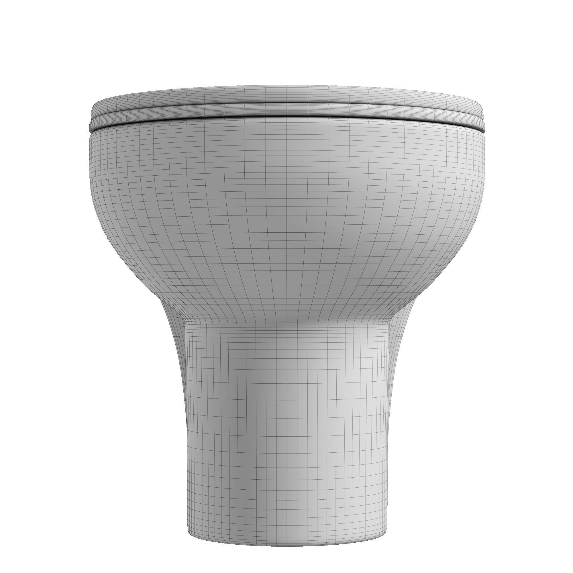 Floor Mount oval shape EWC toilet 3D model Modeled in 3ds max 3D model_11