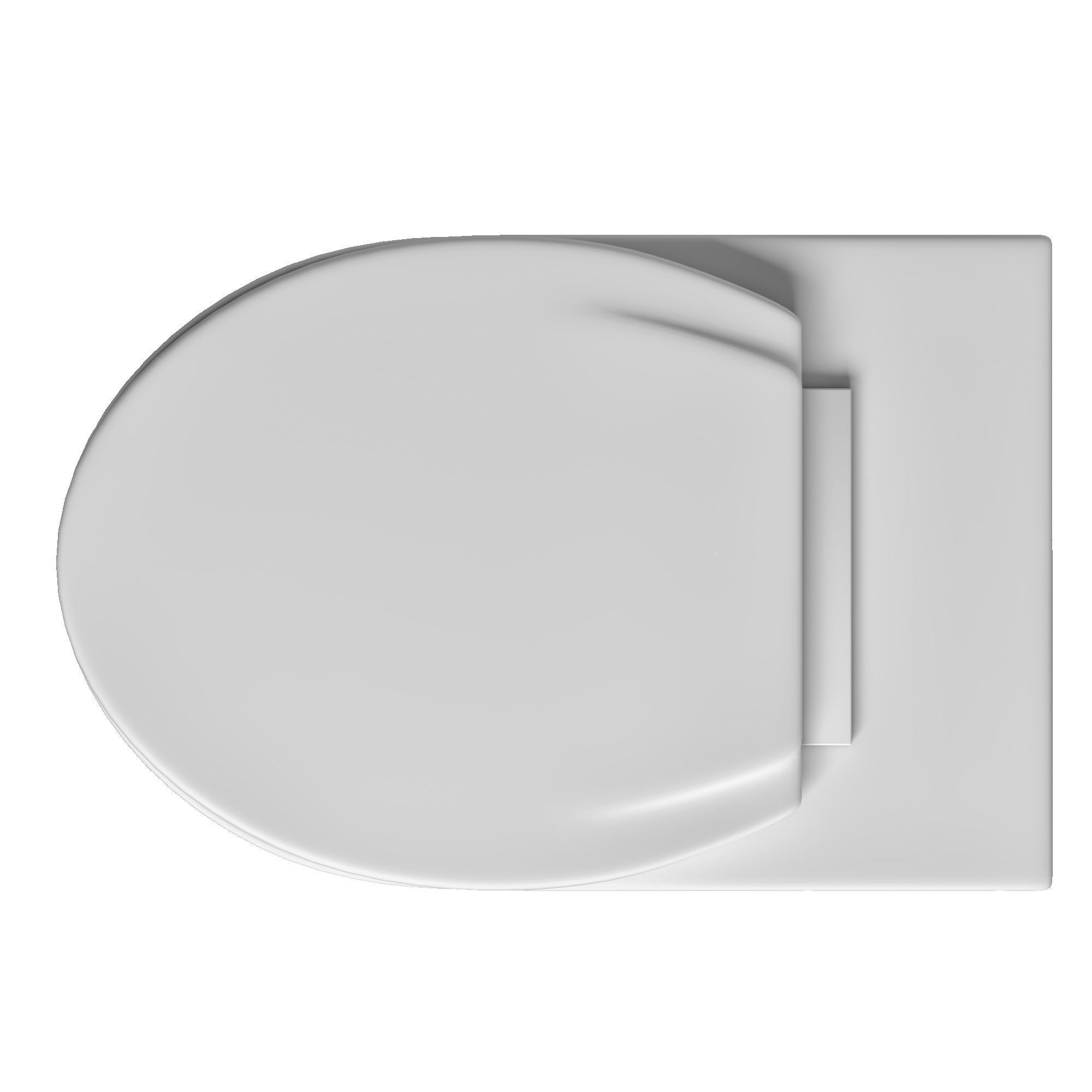 Floor Mount oval shape EWC toilet 3D model Modeled in 3ds max 3D model_2