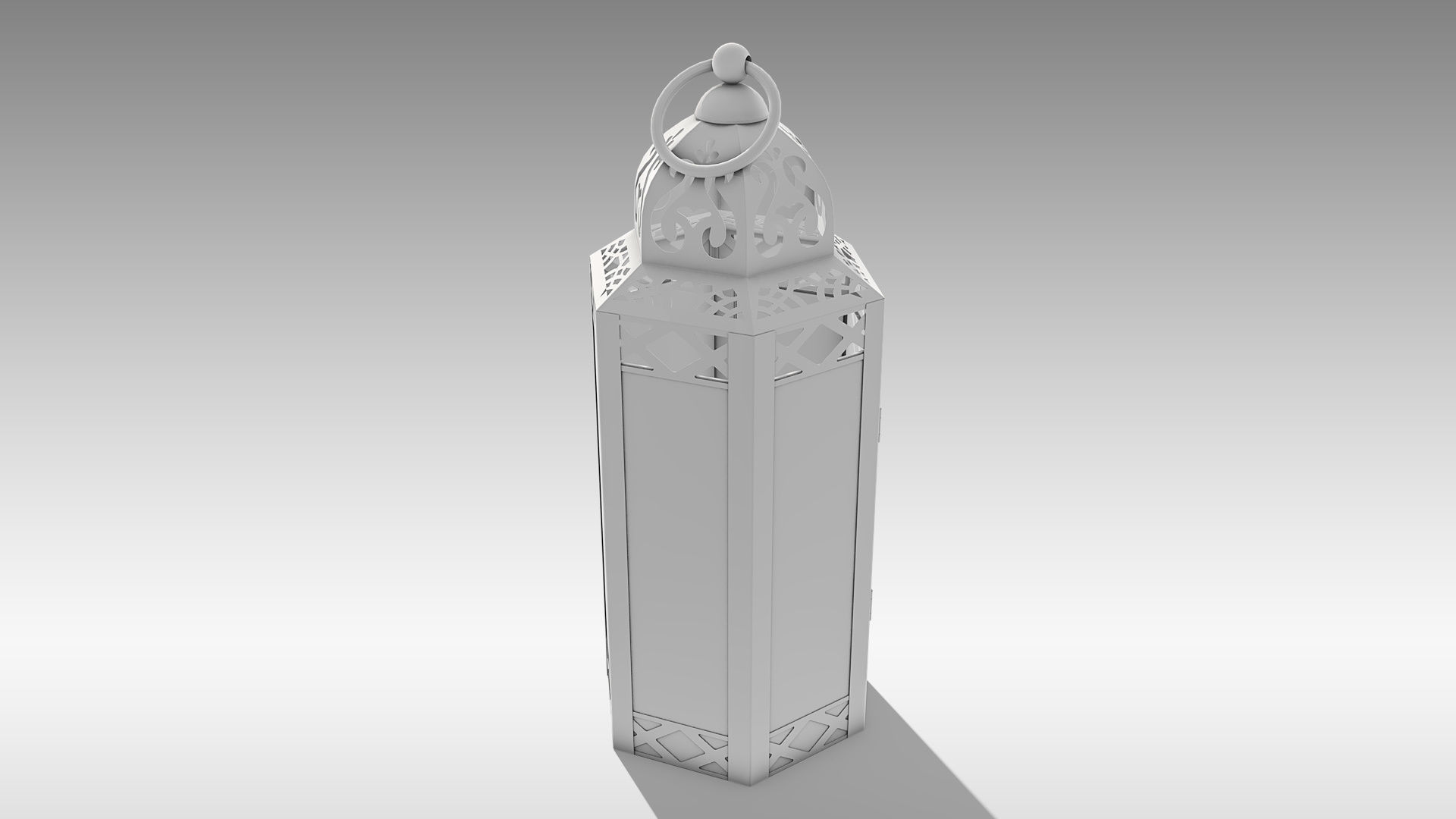 Moroccan Lantern 03 Low-poly 3D model_16
