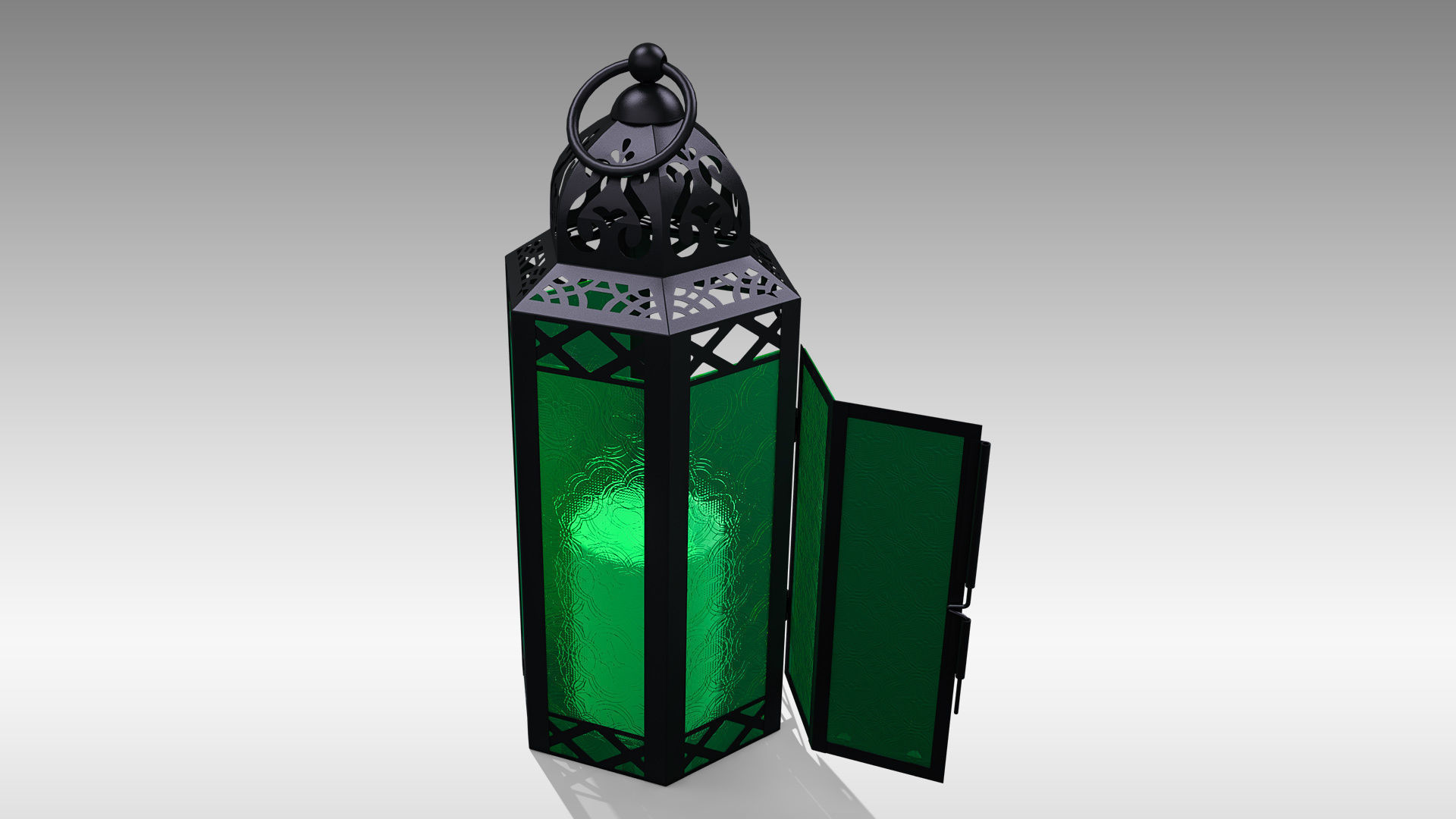 Moroccan Lantern 03 Low-poly 3D model_10