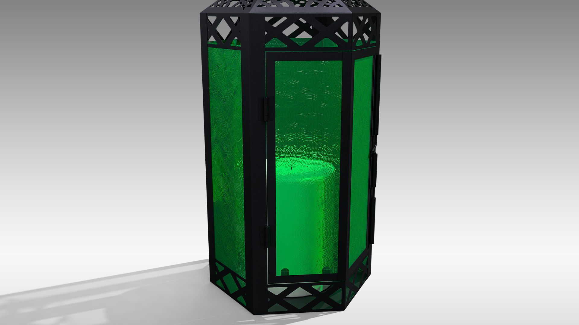 Moroccan Lantern 03 Low-poly 3D model_13