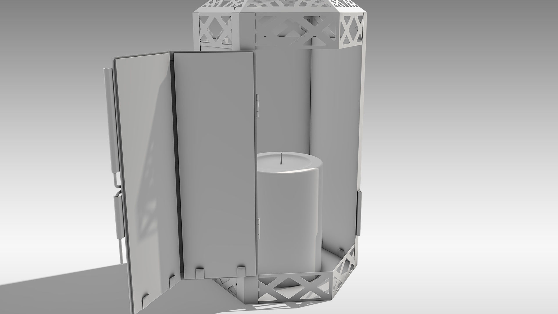 Moroccan Lantern 03 Low-poly 3D model_18