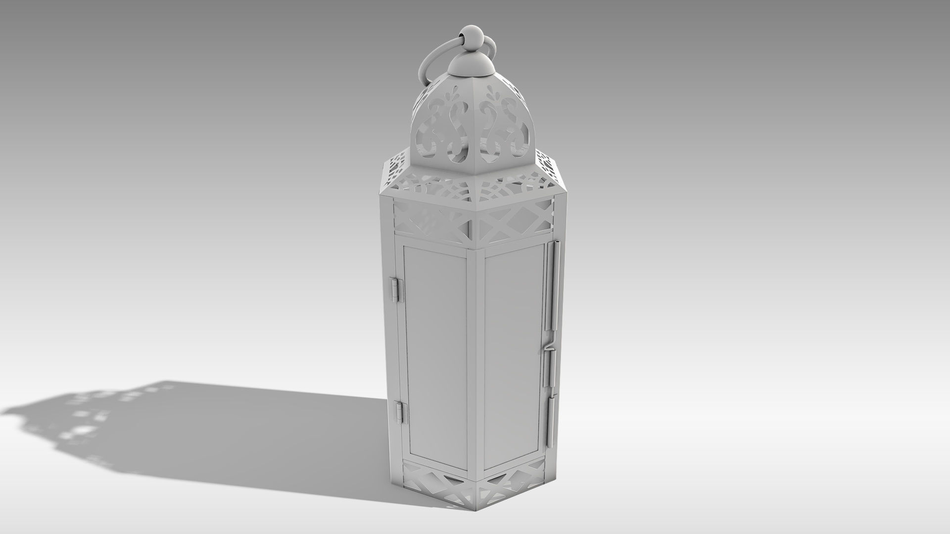 Moroccan Lantern 03 Low-poly 3D model_14
