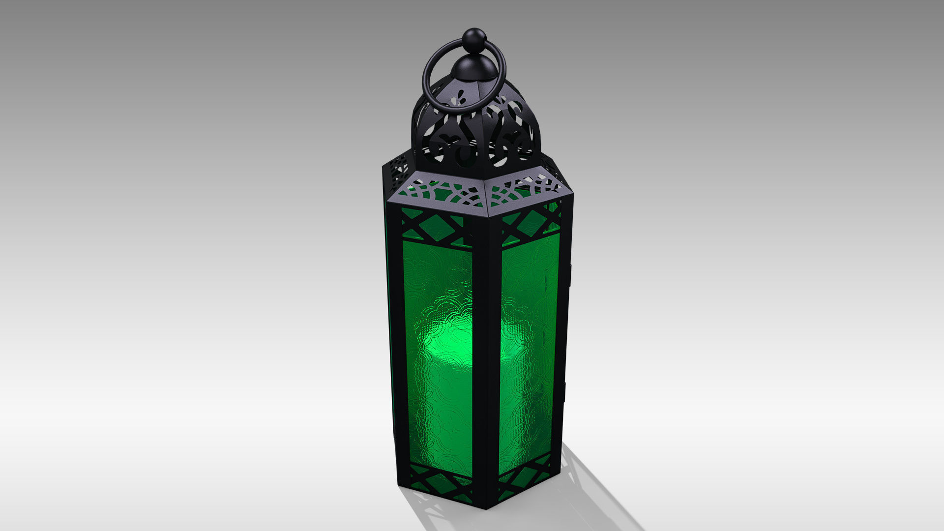 Moroccan Lantern 03 Low-poly 3D model_11