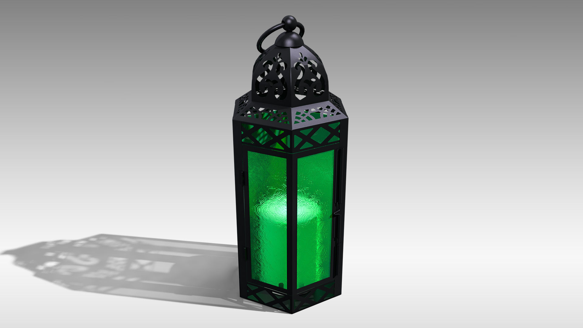 Moroccan Lantern 03 Low-poly 3D model_2