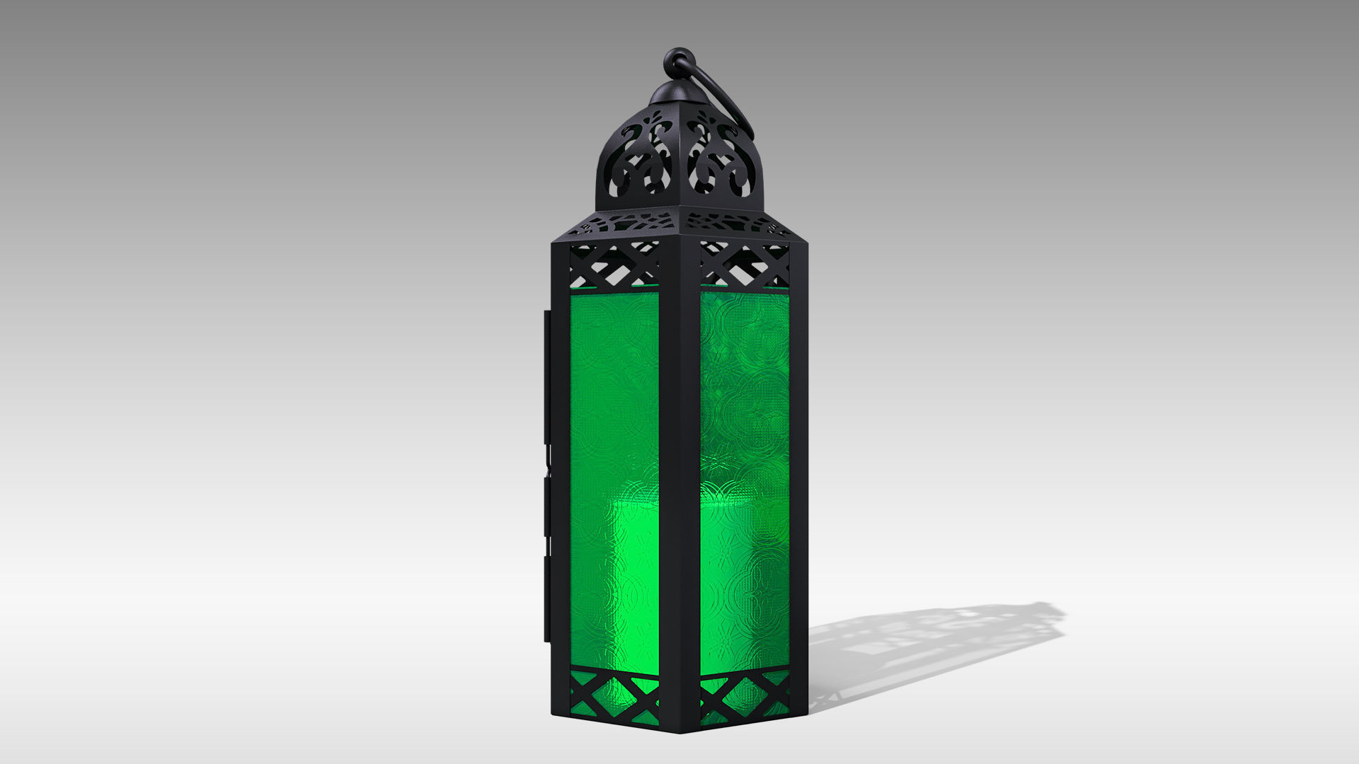 Moroccan Lantern 03 Low-poly 3D model_7