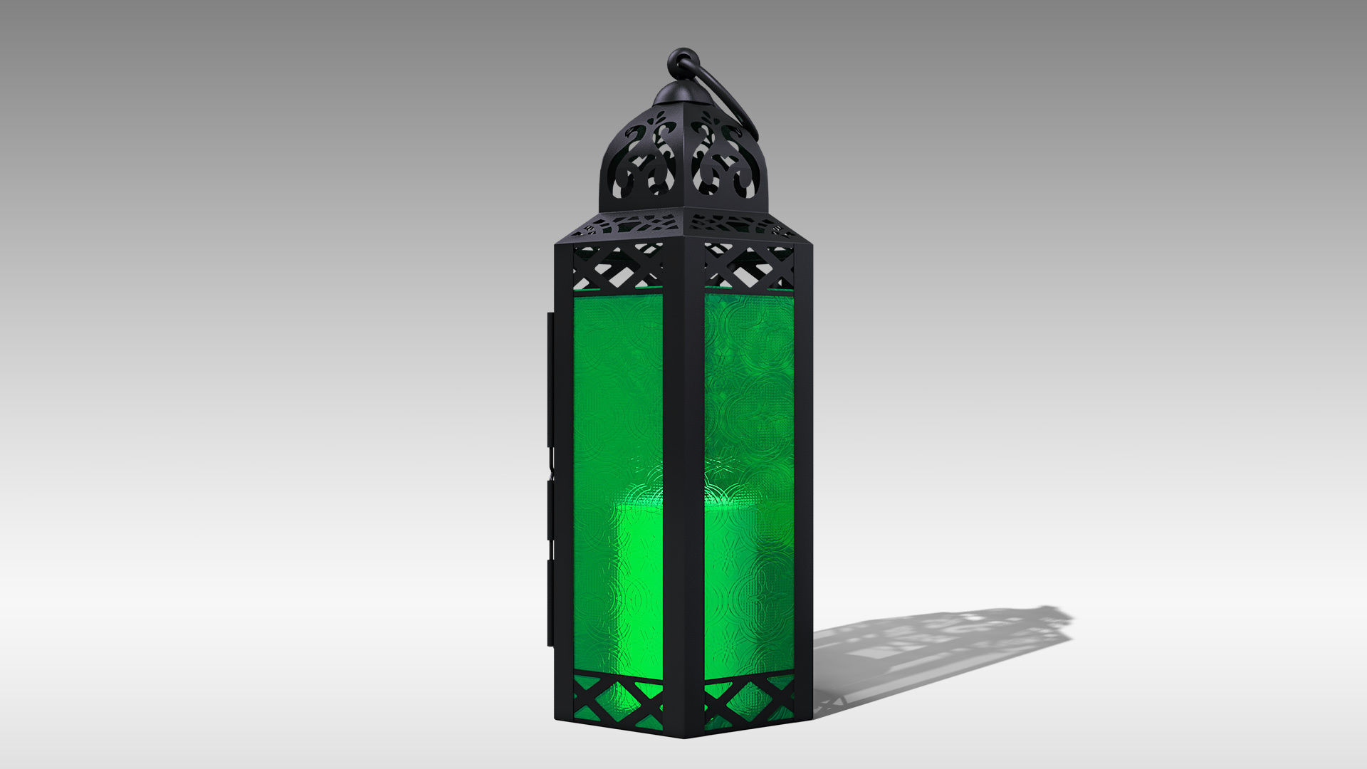 Moroccan Lantern 03 Low-poly 3D model_6
