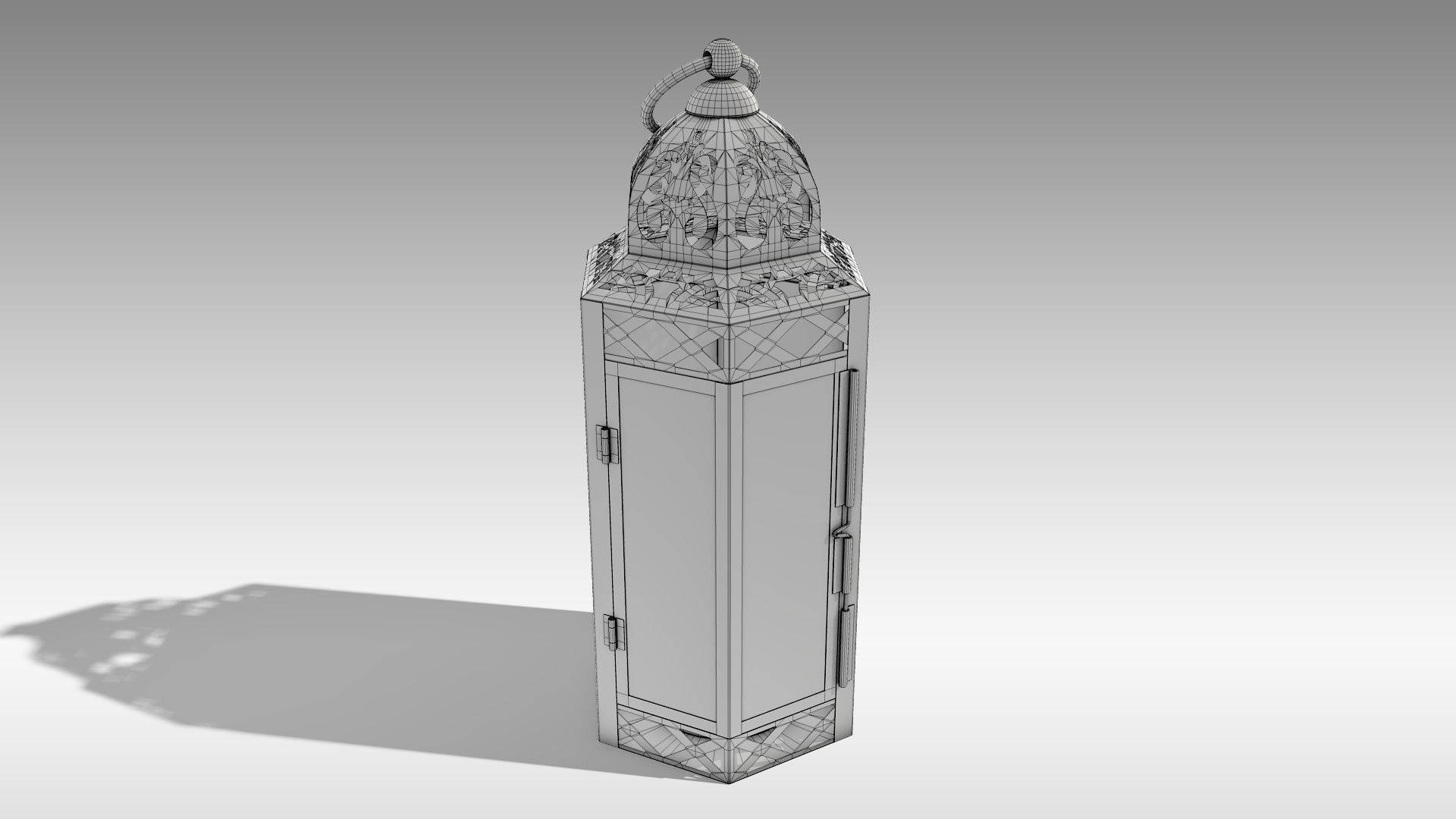 Moroccan Lantern 03 Low-poly 3D model_15