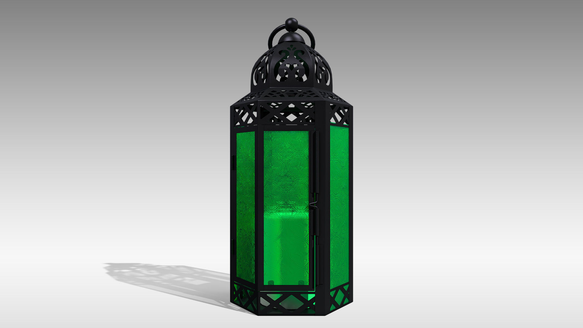 Moroccan Lantern 03 Low-poly 3D model_5