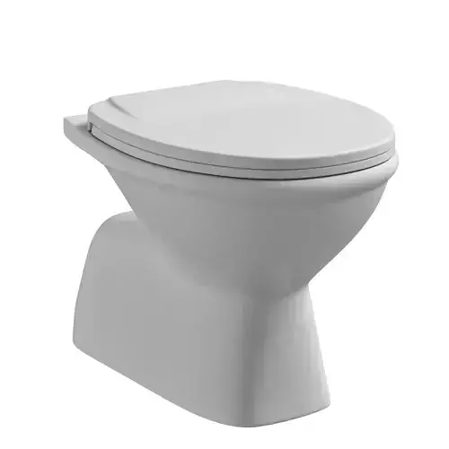 Floor Mount EWC toilet 3D model Modeled in 3ds max