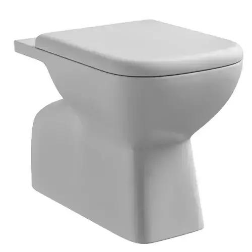 Floor Mount rectangle shape EWC toilet Modeled in 3ds max