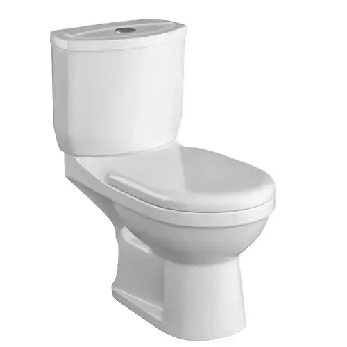Two piece EWC toilet 3D model Modeled in 3ds max