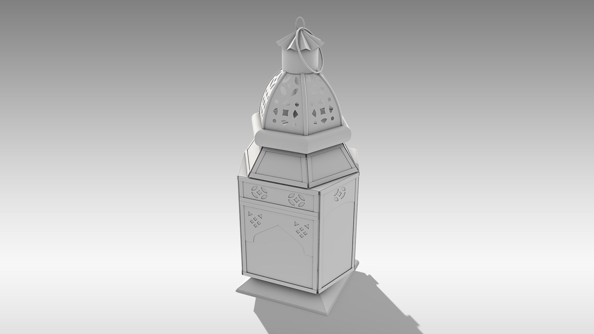 Moroccan Lantern 04 Low-poly 3D model_16