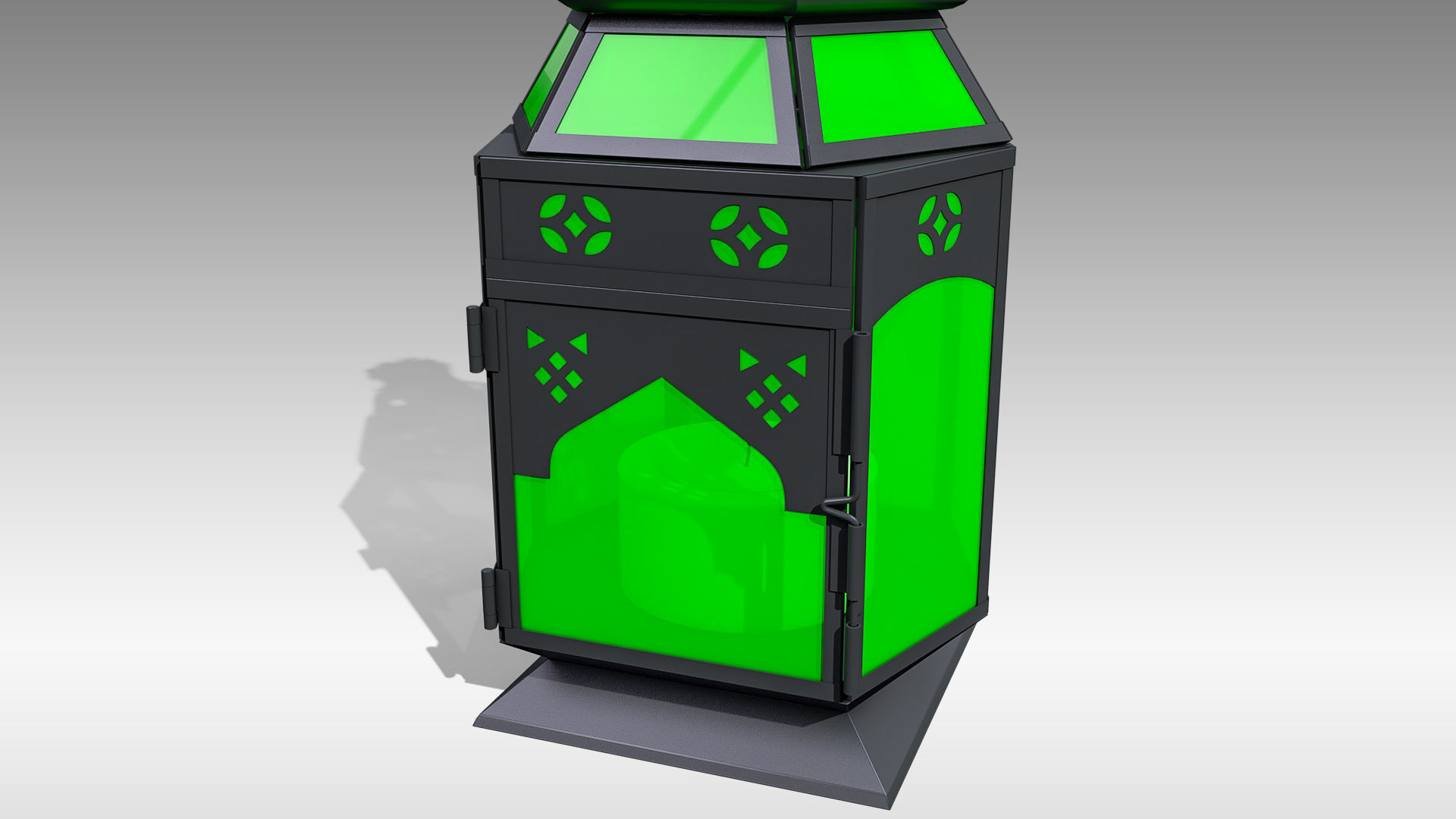 Moroccan Lantern 04 Low-poly 3D model_13
