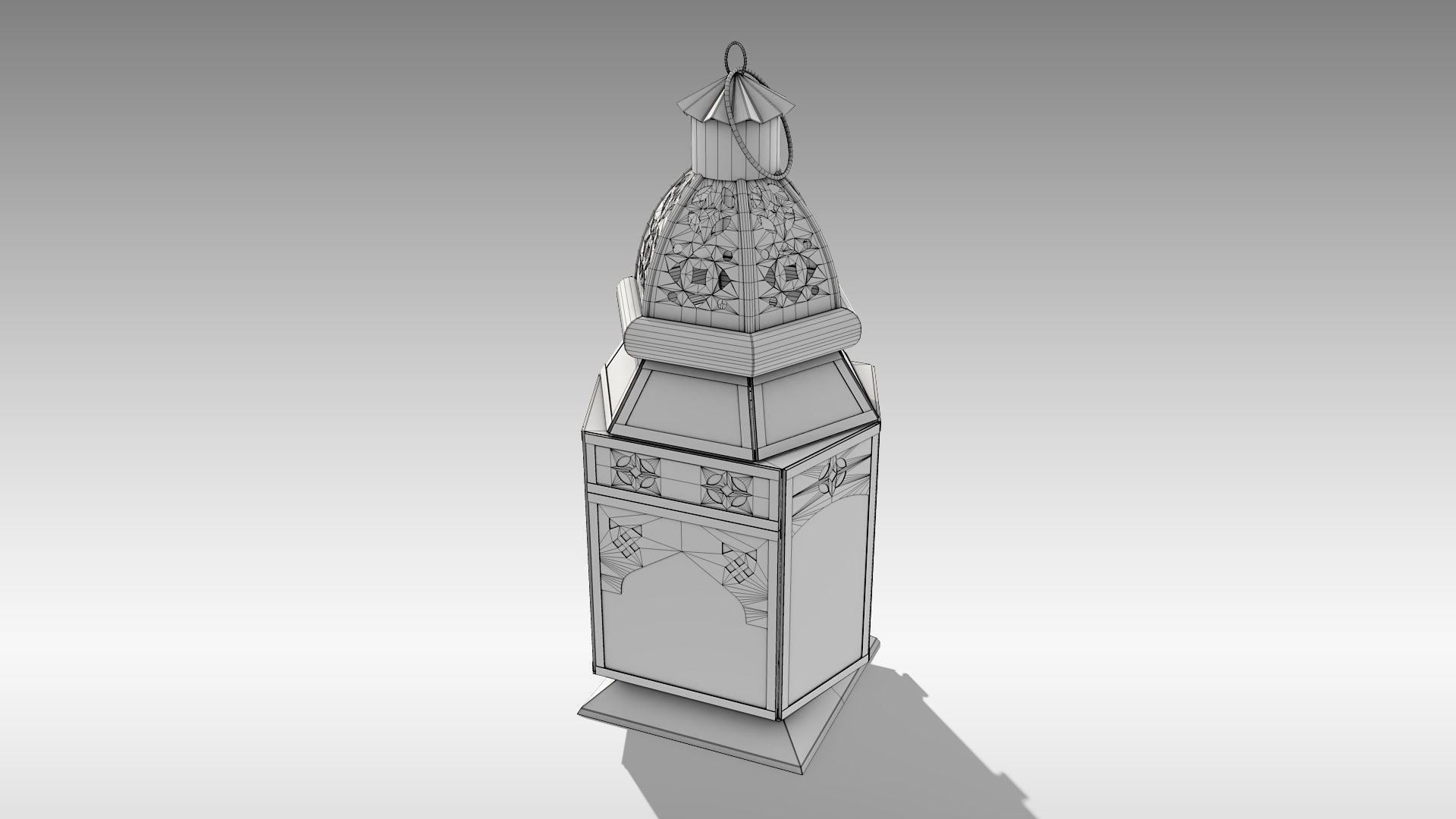 Moroccan Lantern 04 Low-poly 3D model_17