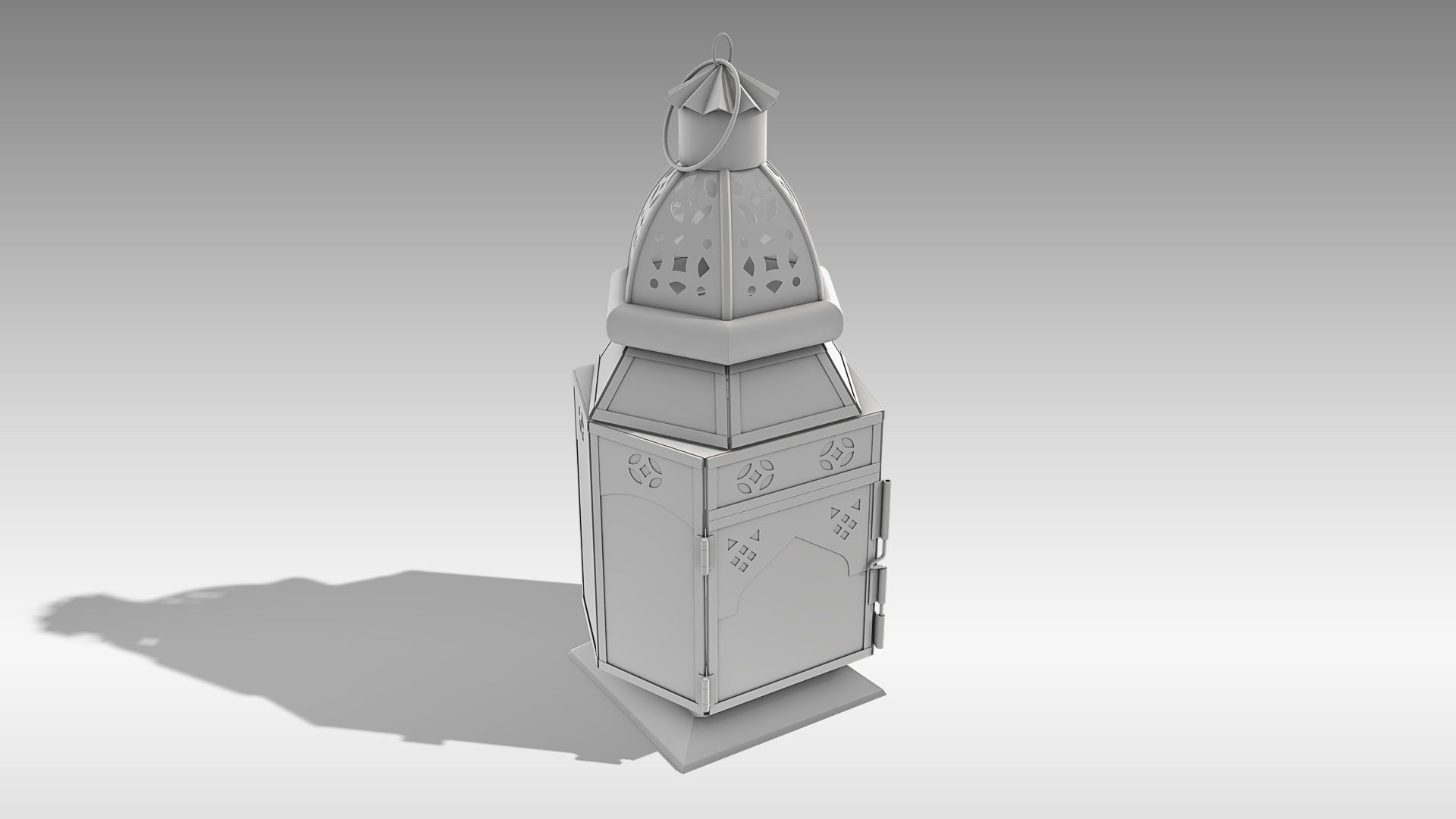Moroccan Lantern 04 Low-poly 3D model_14