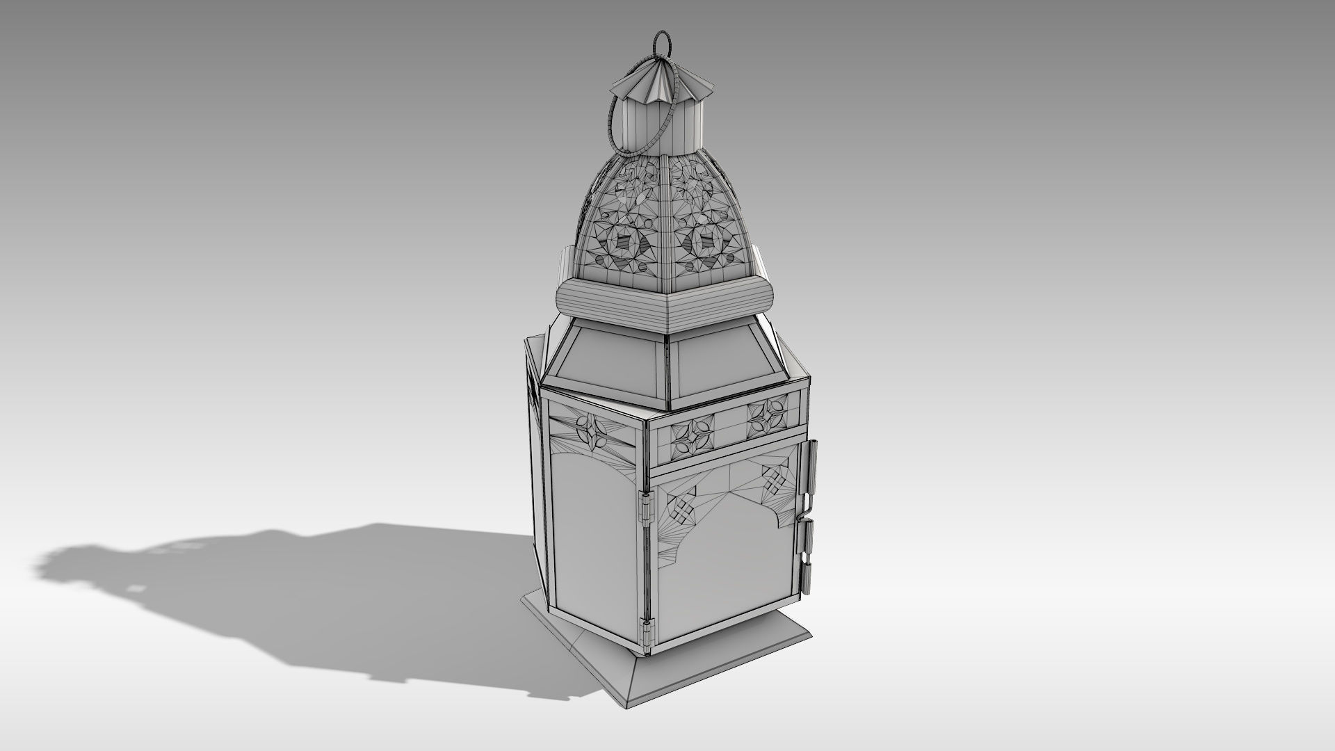 Moroccan Lantern 04 Low-poly 3D model_15
