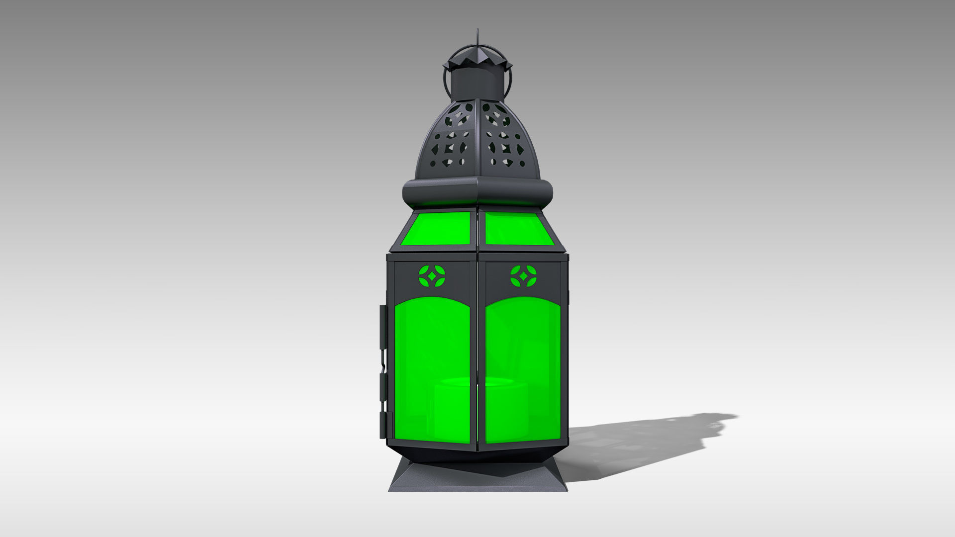 Moroccan Lantern 04 Low-poly 3D model_6