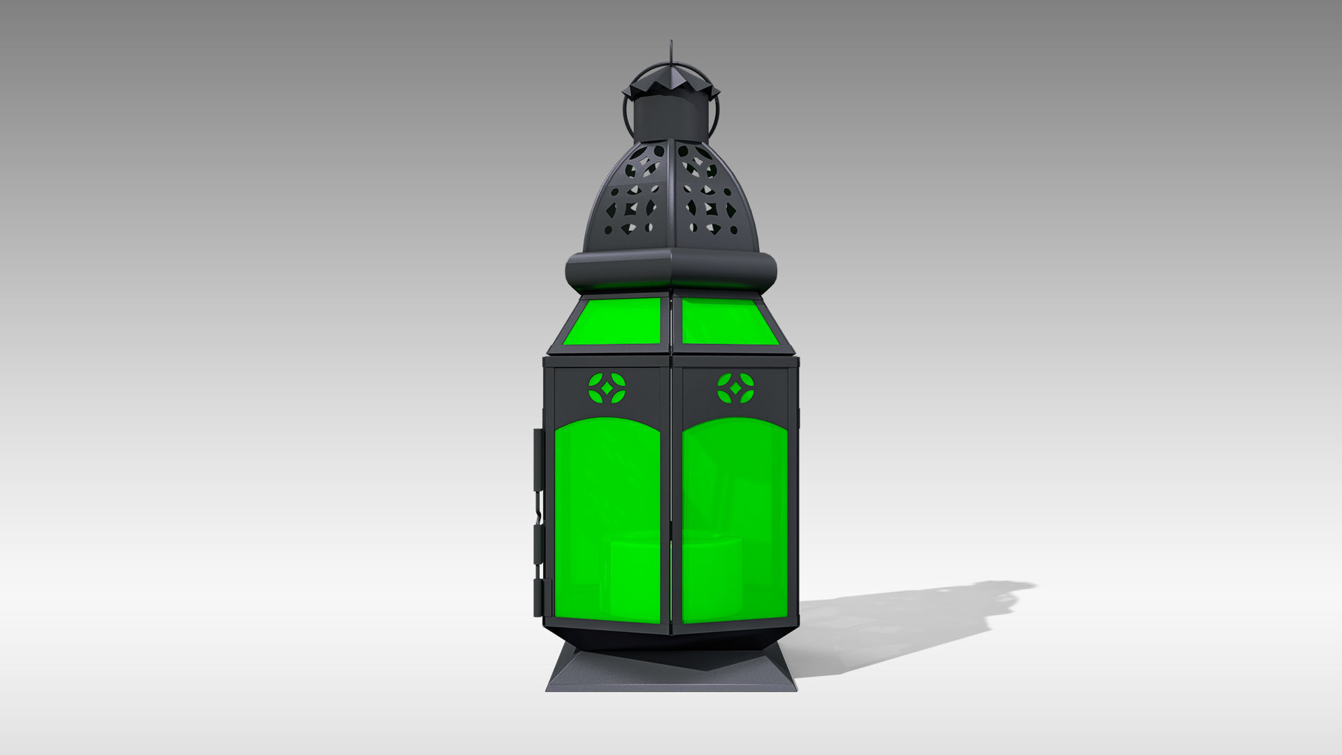 Moroccan Lantern 04 Low-poly 3D model_7