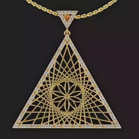 Ultra vision  piramids pendant