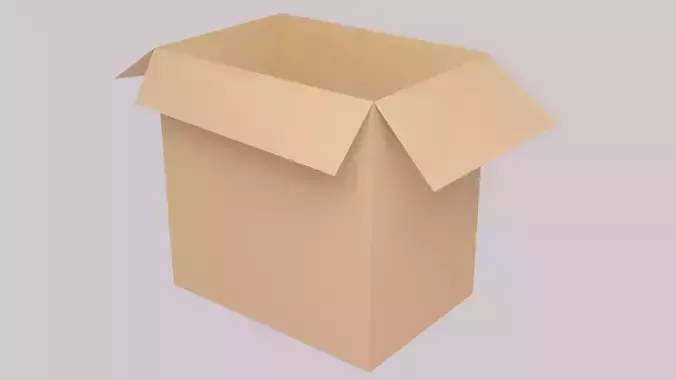 Cardboard box - with materials