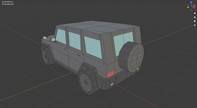 Mercedes G63 Suv Low-poly 3D model 7