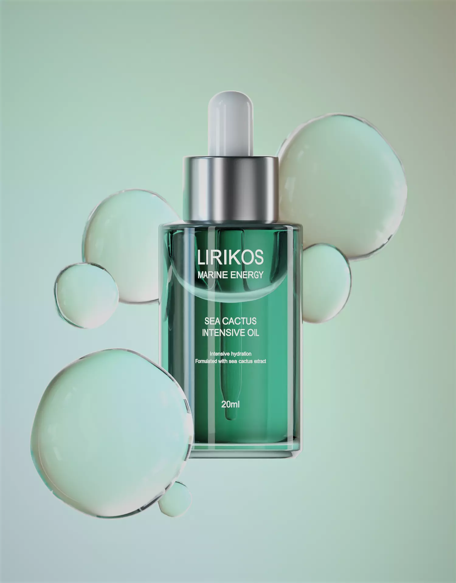 3D Bottle Mock-up 3D model_0