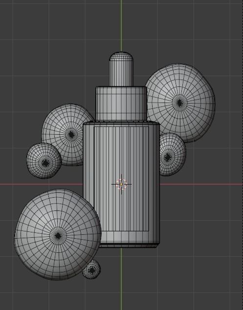 3D Bottle Mock-up 3D model_4