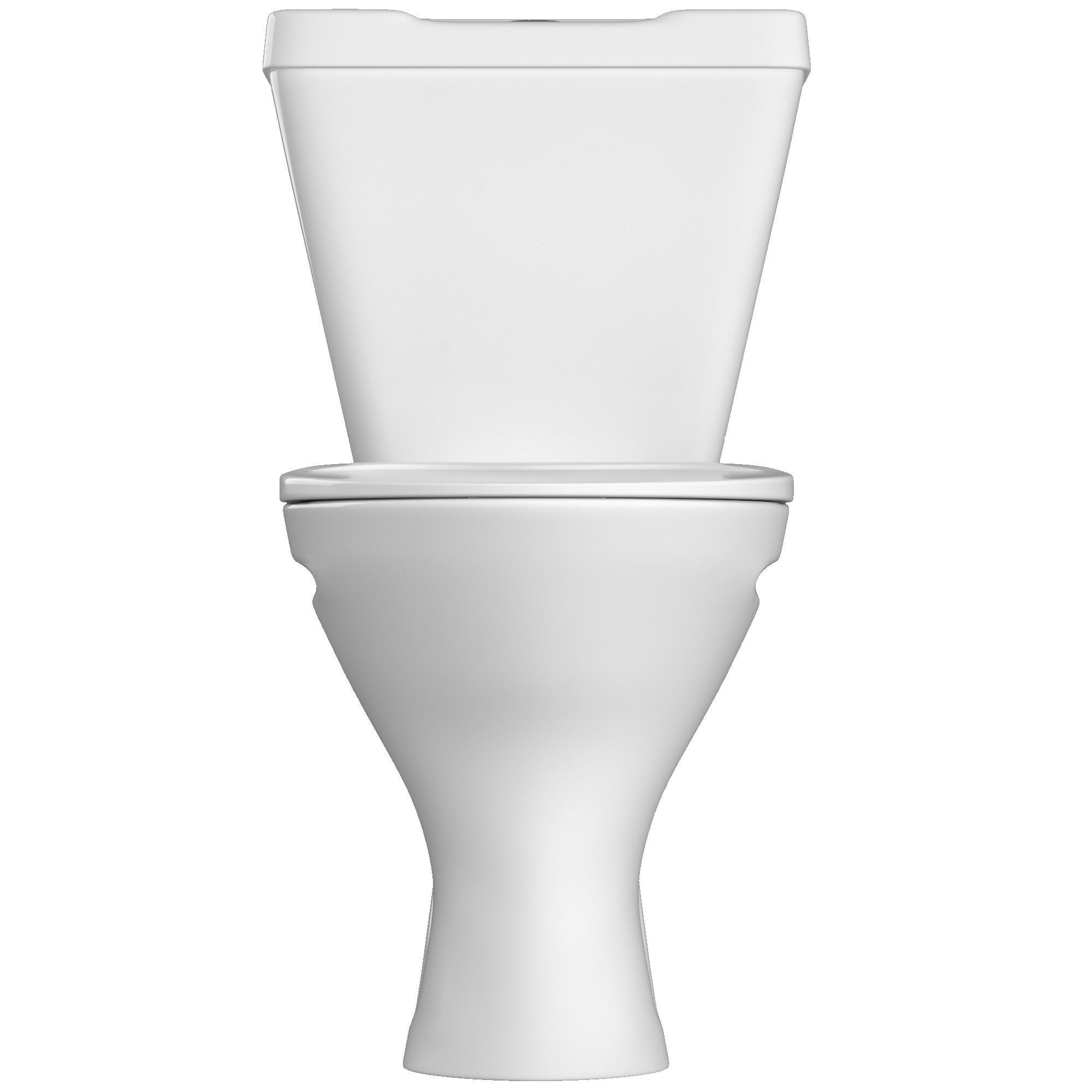 Two piece oval EWC toilet 3D model Modeled in 3ds max 3D model_5