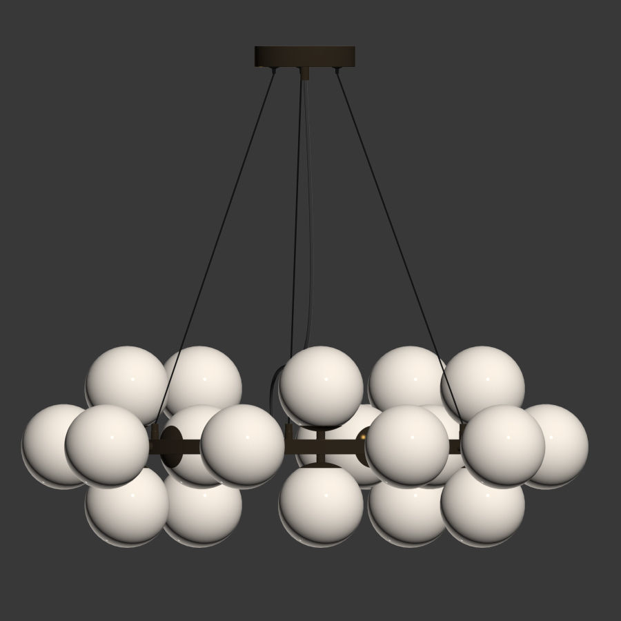 Dallas Maytoni Round Pendant Lamp 3D model_1