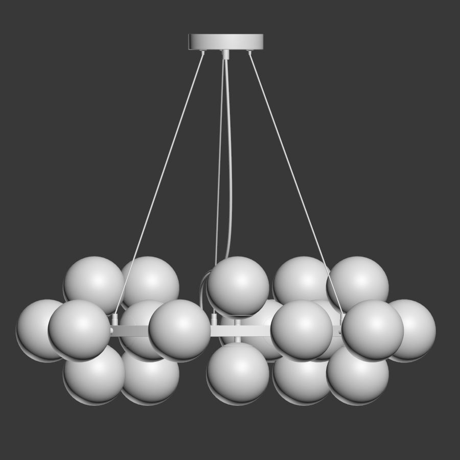 Dallas Maytoni Round Pendant Lamp 3D model_2