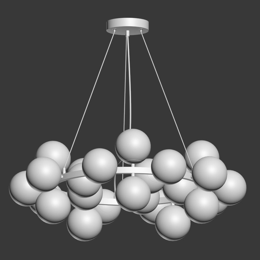 Dallas Maytoni Round Pendant Lamp 3D model_3