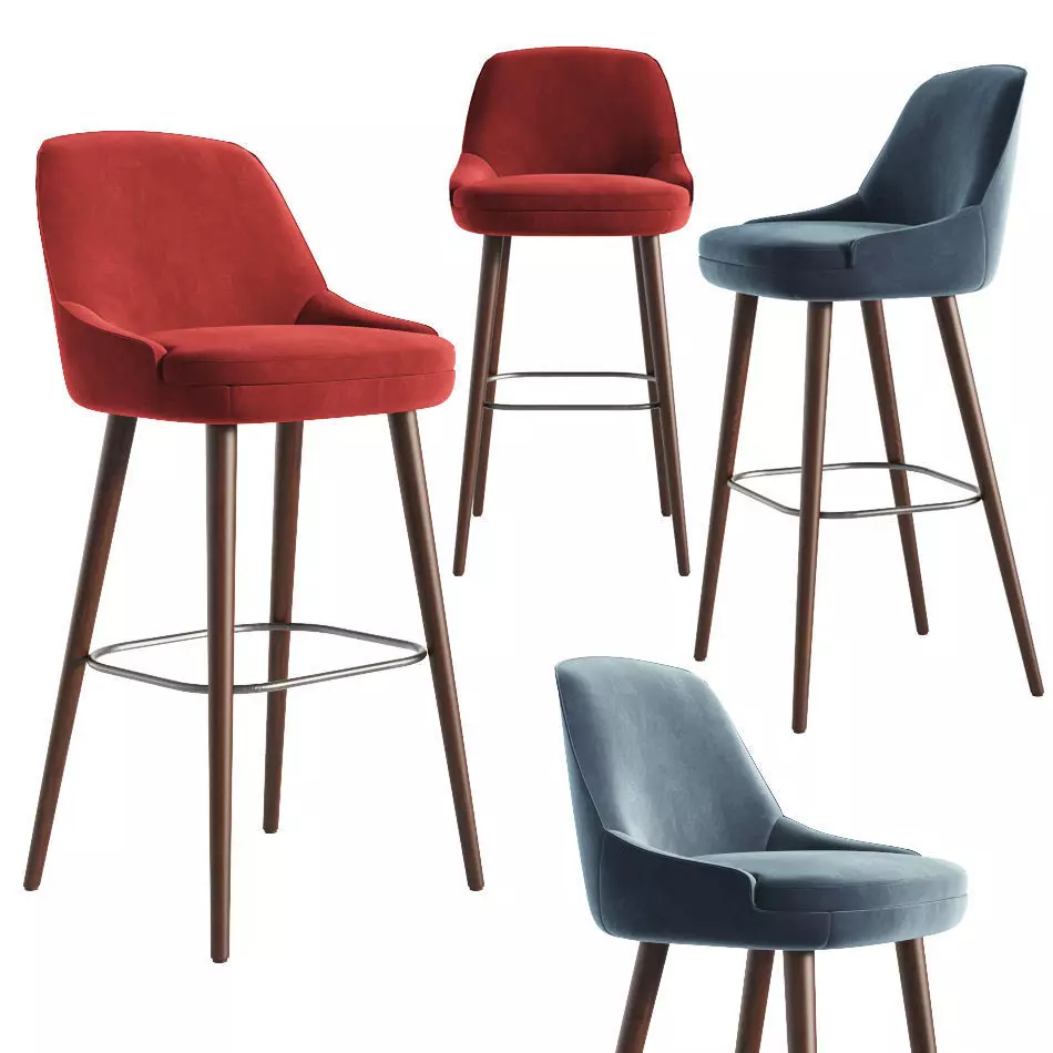 375 Walter Knoll Bar Stool 3D model_0