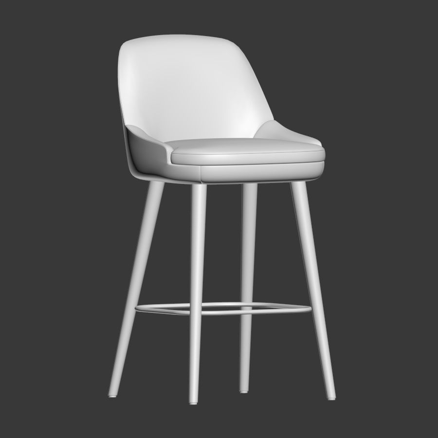 375 Walter Knoll Bar Stool 3D model_2