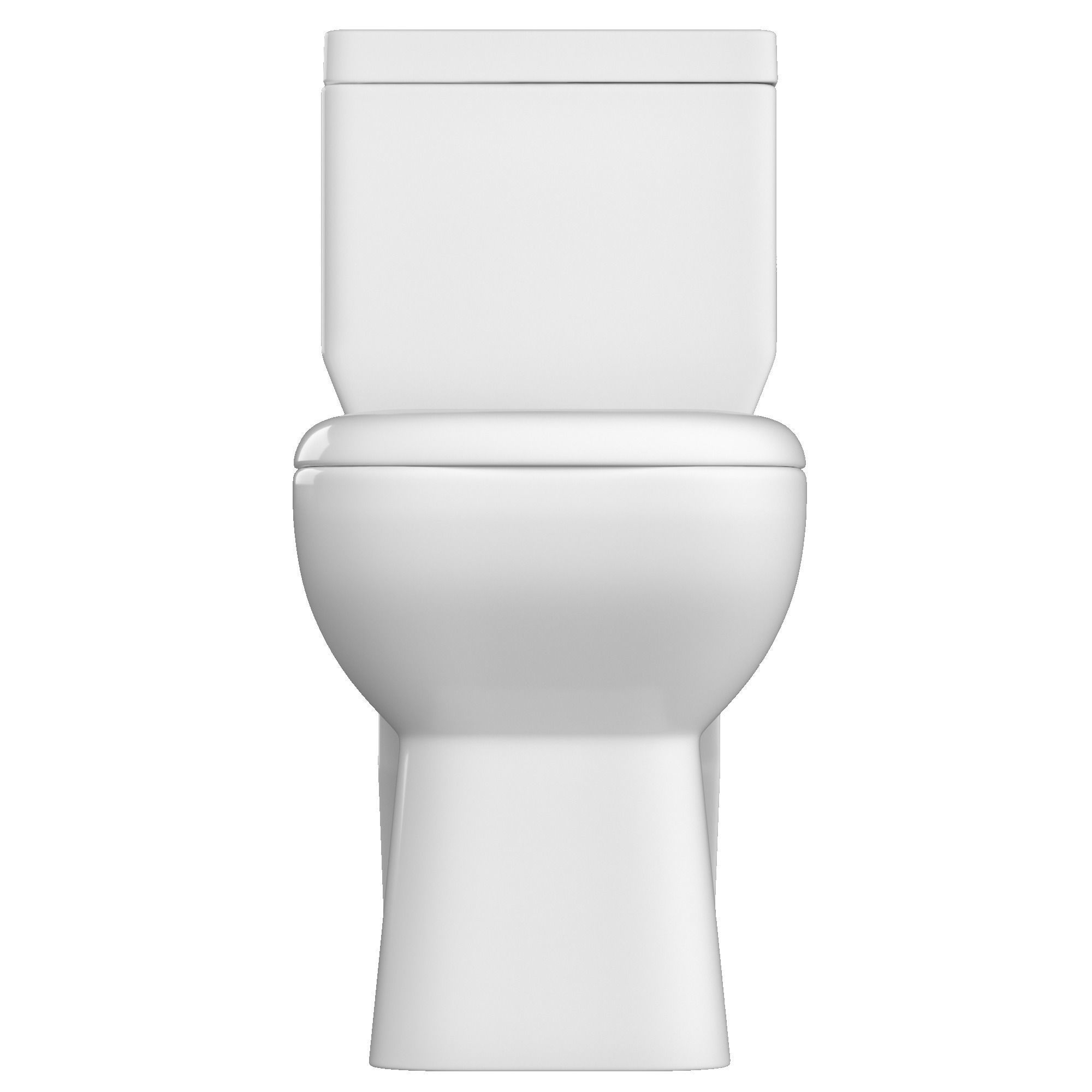 Two piece rectangle shape EWC toilet 3D model Modeled in 3ds max 3D model_5