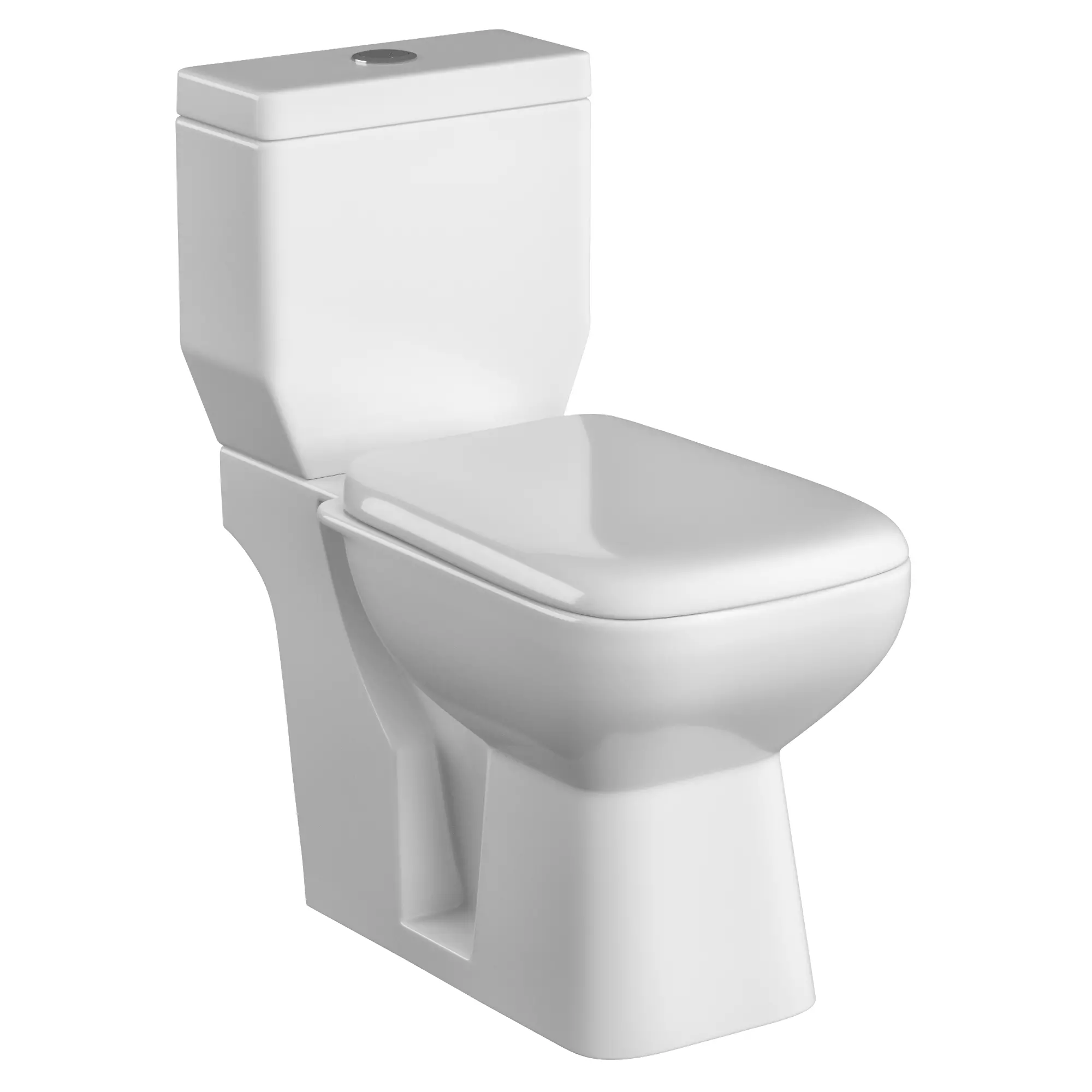 Two piece rectangle shape EWC toilet 3D model Modeled in 3ds max 3D model_0