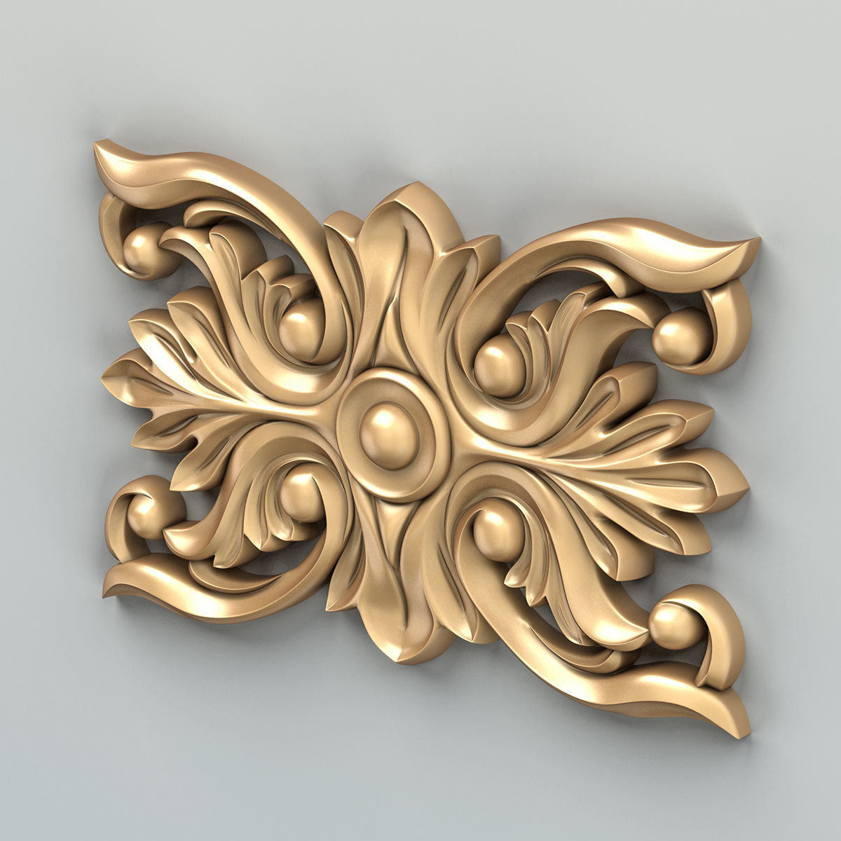 Square rosette 013 3D model_2