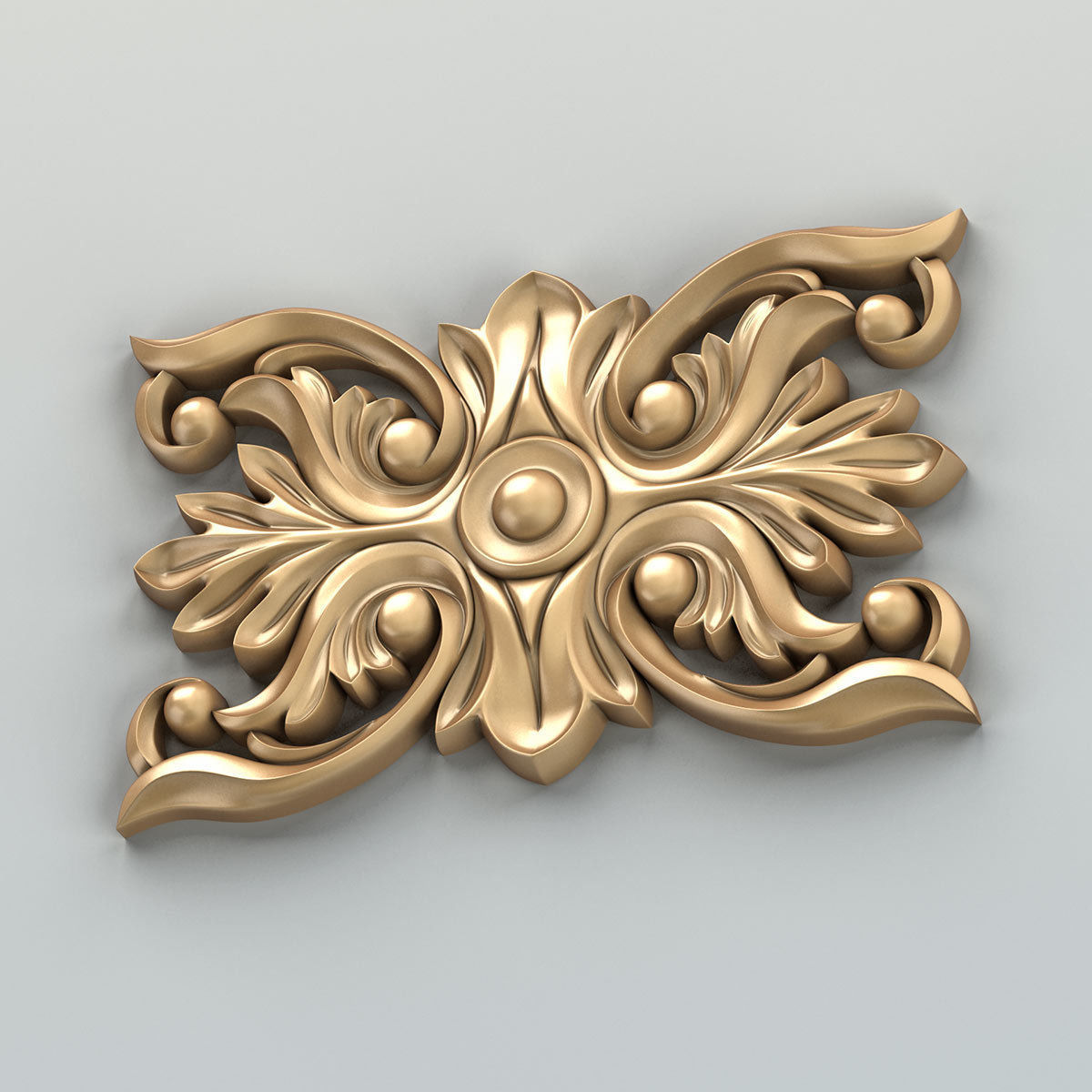 Square rosette 013 3D model_4